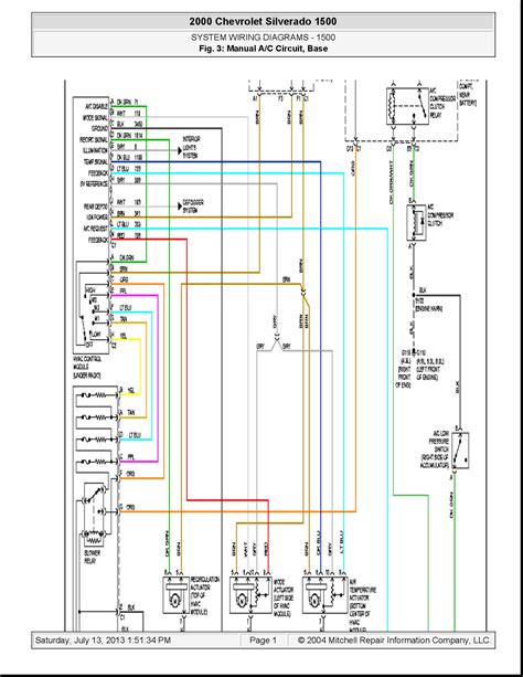 schematic diagram of 2003 chevrolet suburban 